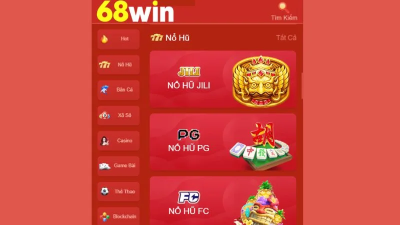 Những nét nổi bật của sảnh nổ hũ 68WIN