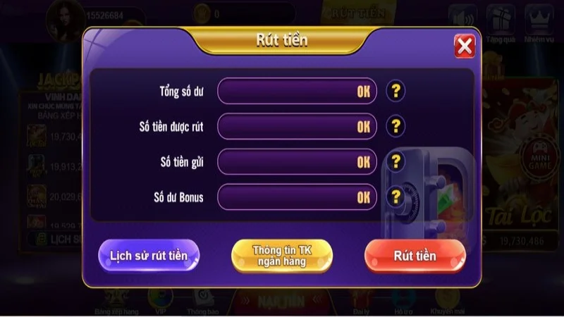 Rút tiền 68WIN